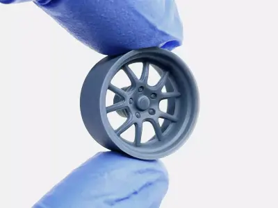 18x10 Rocket Attack Wheel and Brake 3D print model