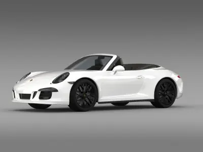 Porsche 911 Carrera 4 GTS Cabriolet 991 2015 3D model