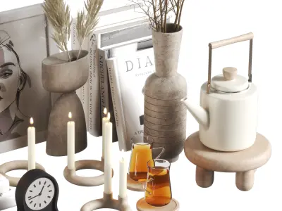 Decorative set 11 3D model get