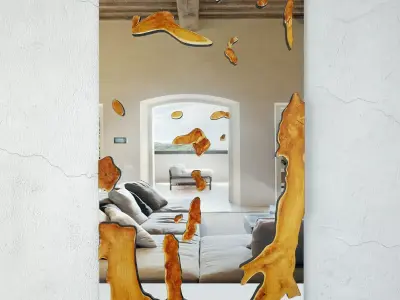 Teak Root Mirror 2 3D model