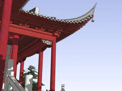 Chinese traditional architecture 3D model