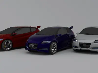 CRI or Cry Concept Car Low-poly 3D model