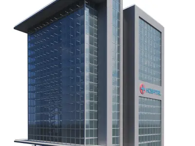 Concept 3D Modern Architectural Building Models  hospital 01 3D model