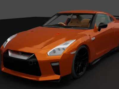 NISSAN GT-R 35 2017  3D model