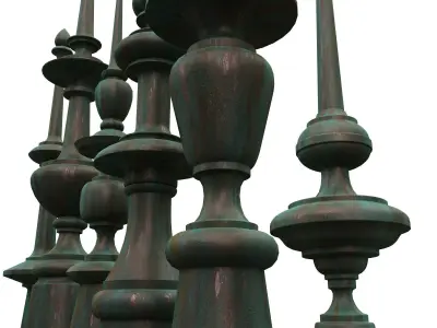 Architectural Metal Finials 0098 07-12 3D model