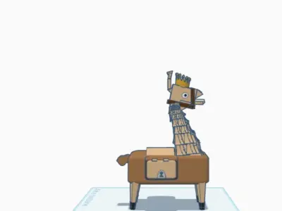 Royal Llama Loot Chest - Stylized Game Asset Low-poly 3D model