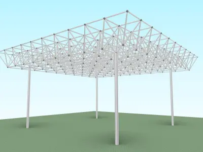Space-frame 3D model