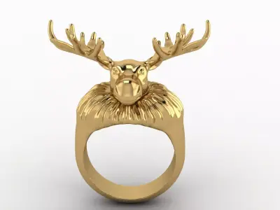 Elk Ring 3D print model