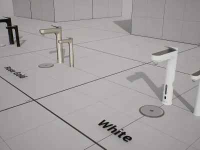 SAMSUNG - BESPOKE Water Purfier Low-poly 3D model