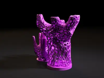 Unusual decorative vase 3D print model