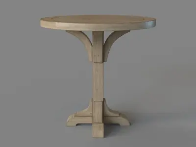Highland Ridge Bistro Pub Table 3D model