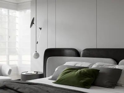 Bedroom interior scenes 3D model V3