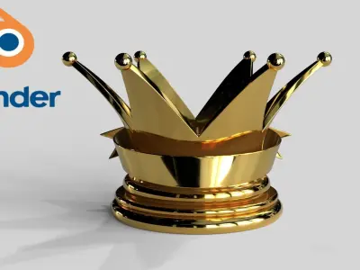 Award Trophy 10 Low-poly 3D model