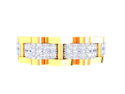 Mens gemstone diamond men Ring with details images 18 3D print model