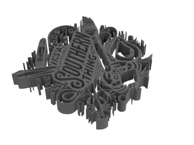 Southern Thing Logo 3D model