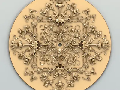 Round rosette 047 3D model