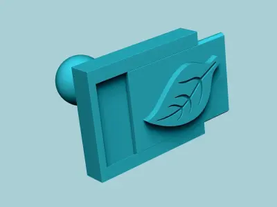 Stamp 65 - Leaf - Fondant Decoration Maker Toy 3D print model