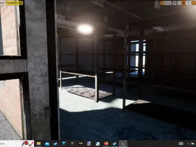 Unreal 4 Abandoned Post Apocalyptic Old Store Environment  Low-poly 3D model