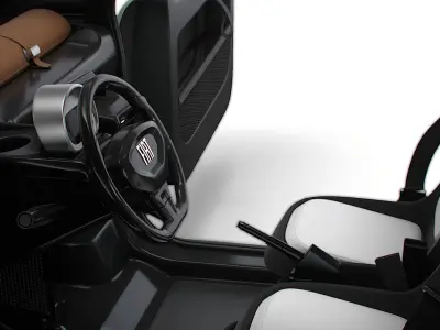 Fiat Topolino HQ Interior 2025 3D model