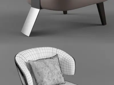 Flamora Armchair 3D model