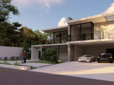MODERN HOUSE 5 3D model