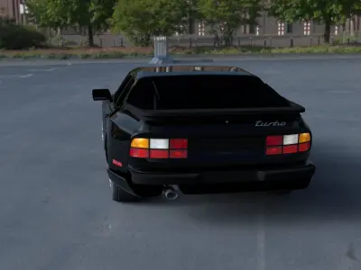 Porsche 944 Turbo HDRI 3D model
