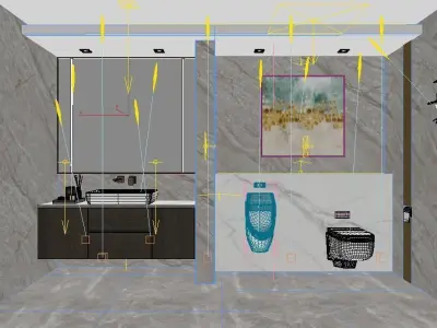 Luxury Restroom  or Bathroom or Toilet 3D model