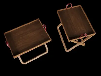 Tray Tot stand Low-poly 3D model