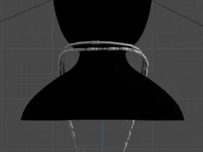 Three-Dimensional Elegance at your fingertips cuban chain Low-poly 3D model