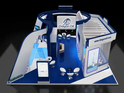  Booth Exhibition Stand a241b 3D model
