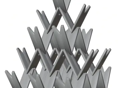 Wooden decoration stand HG2 3D model