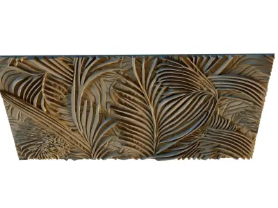 mural decor set wall panel 20 3D model