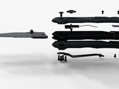 Folding Knife 3D model