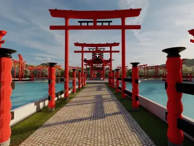 JAPANESE TEMPLE 3D model