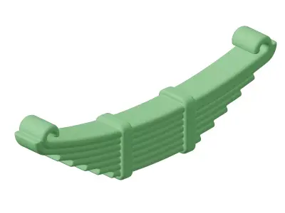 Plastic Truck Leaf Spring Toy 3D model
