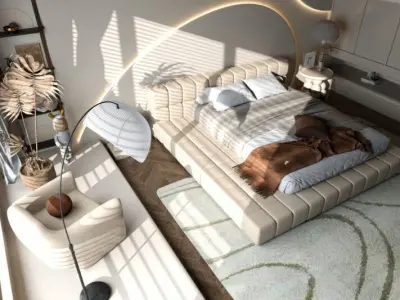  Bedroom Interior Model 3D model