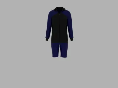 Sport Suit Low-poly 3D model