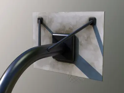 Basketball Hoop Low-poly 3D model