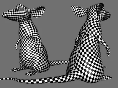 Mouse  Ratatouille Low-poly 3D model