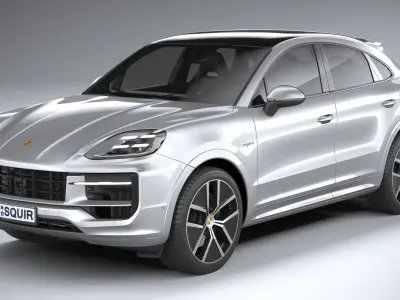 Porsche Cayenne E-Hybrid Coupe 2024 3D model