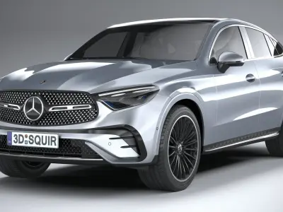 Mercedes-Benz GLC Coupe AMG 2024 3D model