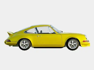 Porsche 911 Carrera RS 2-7 Lightweight 1973 No Livery Low-poly 3D model