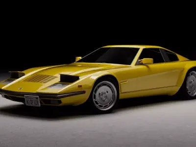 80s - 70s generic sports car  3D model