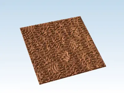 Basrelief for 3d CNC milling wall cabinet decoration QC9 3D print model