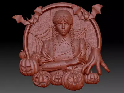 Wednesday Wonders  3D print model