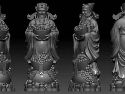 god of Wealth  3D print model