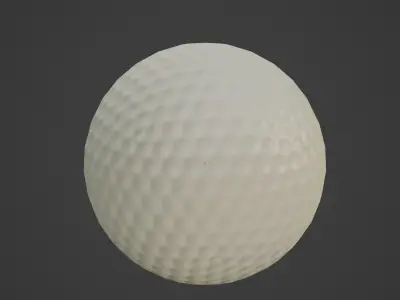 Golf Ball 02 Low-poly 3D model