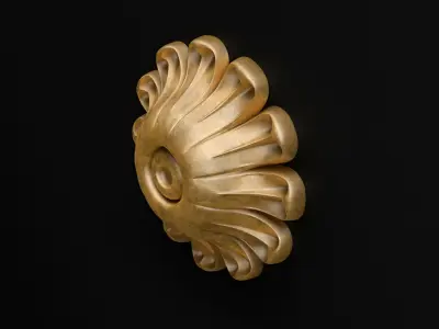 Carved rosette  3D model