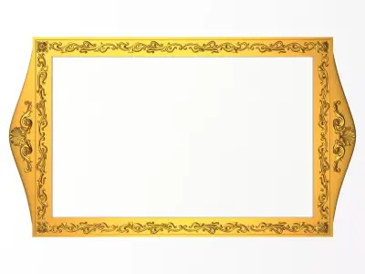 Carved Picture Frame 3D model buy