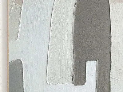 Plaster Two Photo Frame 301 Low-poly 3D model